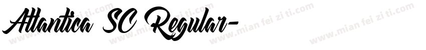 Atlantica SC Regular字体转换